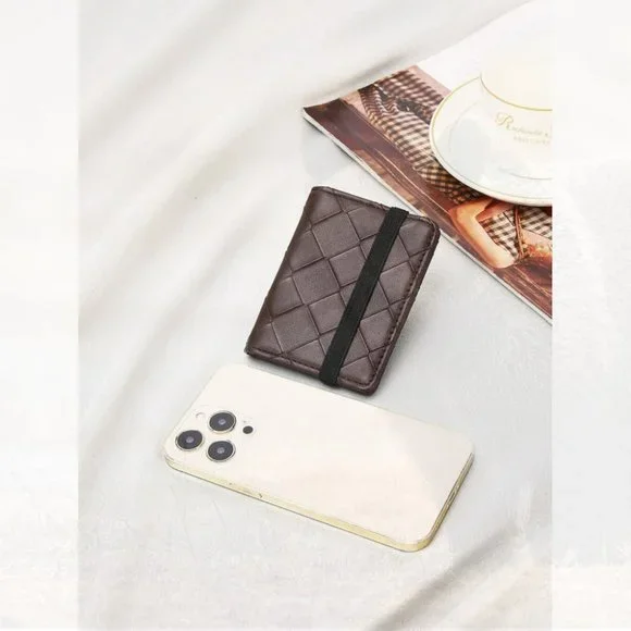 New Men Braided Embossed Small Wallet 165 - Picture 2 of 4